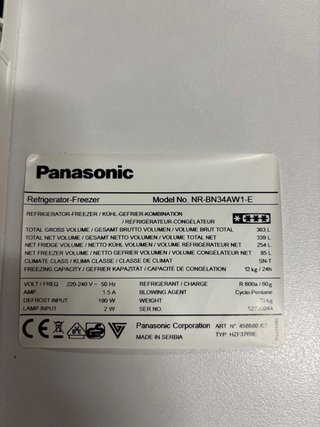 Placa electrónica Panasonic