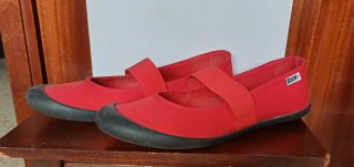 Zapatillas B&W 41 rojas y negras