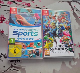 Nintendo Switch Sports y Super Smash Bros Ultimate