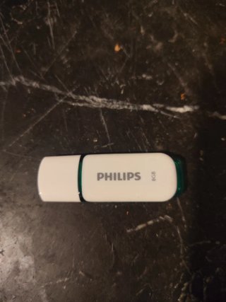 Pendrive Philips 8GB Blanco