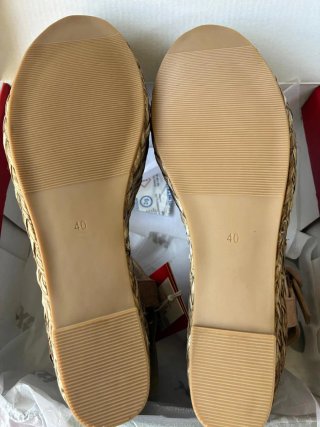 Sandalias cuña Xti beige/rosa talla 40