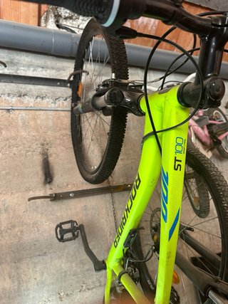 Bicicleta Montaña Verde Neón rokrider decatlón