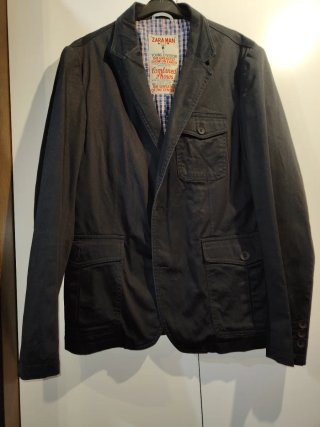 Americana Zara Man Negra Hombre