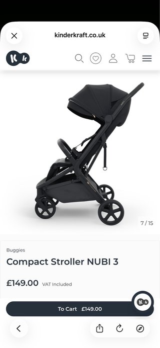 Carrito de bebé negro
