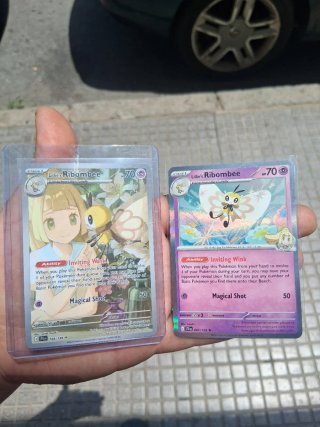 Carta Pokemon Ribombee Full Art , y holo
