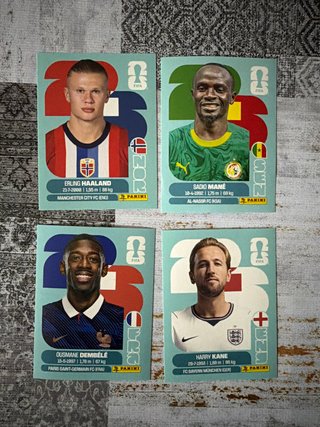 Lote 4 cromos Panini FIFA 2026