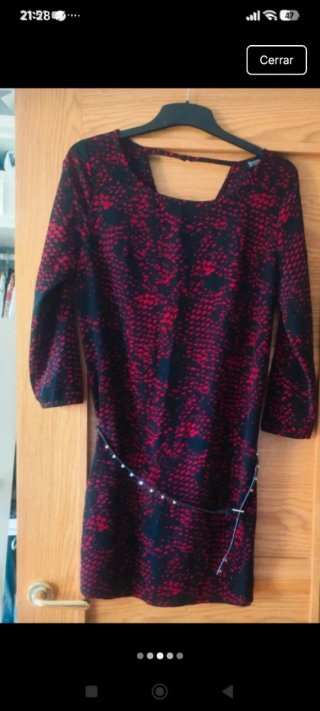 Vestido estampado mujer