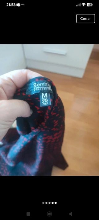 Vestido estampado mujer