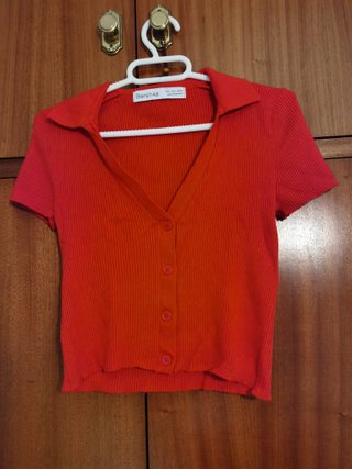 Top Bershka Rojo Talla S