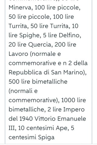 104 monete Lire Italiane, vari valori