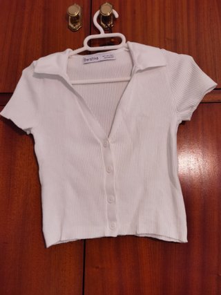 Top Bershka blanco Talla S