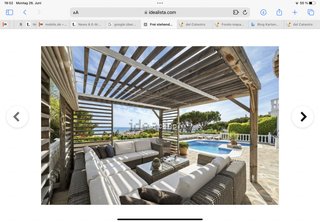 Pérgola de madera 4x4m con parasol