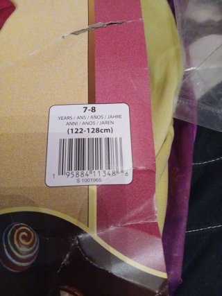 Disfraz Willy Wonka Talla 7-8 Años