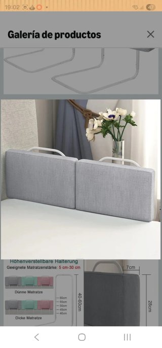 Barrera protectora cama infantil