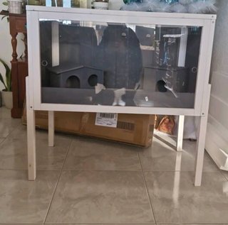 Jaula grande hamster jerbos nueva transparente