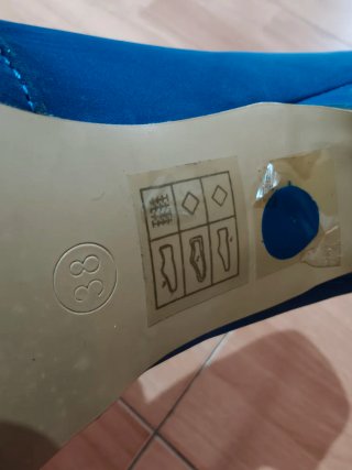 Zapatos de tacón azul EXIT talla 38