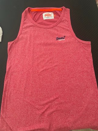 Camiseta sin mangas Superdry Roja Talla L