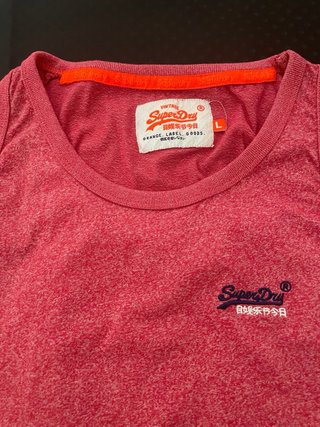 Camiseta sin mangas Superdry Roja Talla L