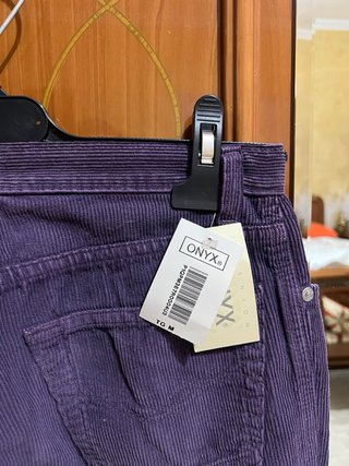 Pantaloni ONYX viola a zampa