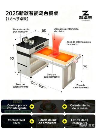Tavolo da cucina multifunzionale con possibilità di cottura