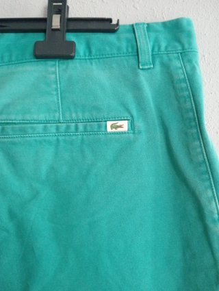 Short Lacoste Verde Vintage Talla 48 Pantalón