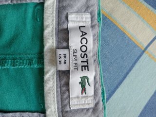 Short Lacoste Verde Vintage Talla 48 Pantalón