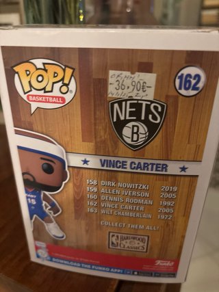 Funko Pop NBA Vince Carter 162 All-Stars 2005