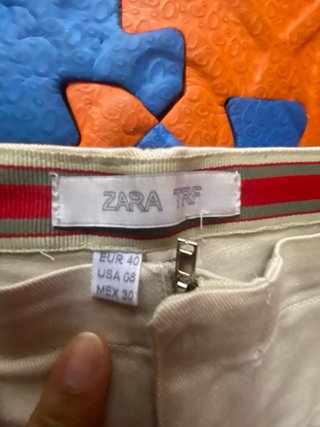Falda pantalón Zara beige