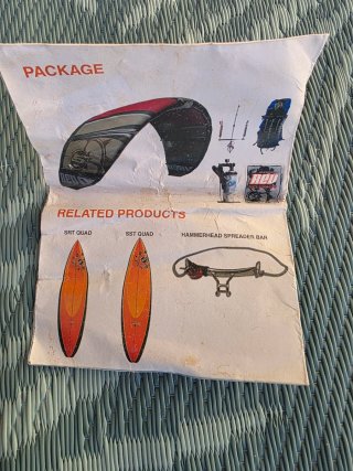 Equipo Kite Surf Cometa 9 m Slingshot, tabla KGB