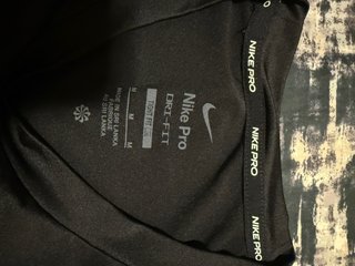 Camiseta Nike Pro Hombre sin Mangas Negra