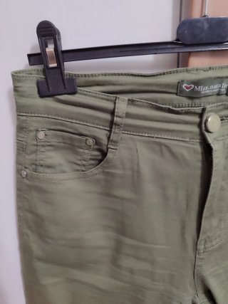 Bermuda donna verde taglia 46