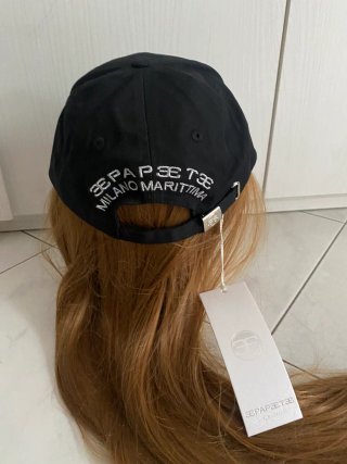 Cappello con visiera nero Papete