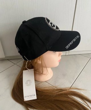 Cappello con visiera nero Papete