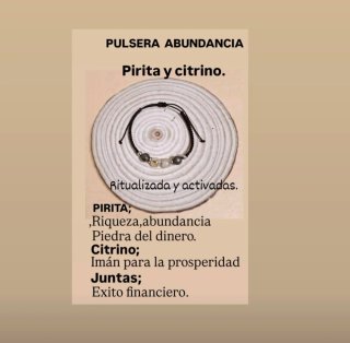 Pulsera Pirita y Citrino Abundancia