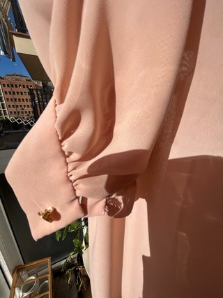 Sobrecamisa elegante rosa palo T44, ideal sobre
