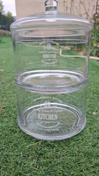 Barattolo Doppio Kitchen in Vetro
