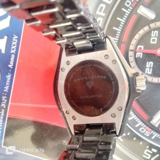Orologio Swiss Legend Ceramica Nero/Argento