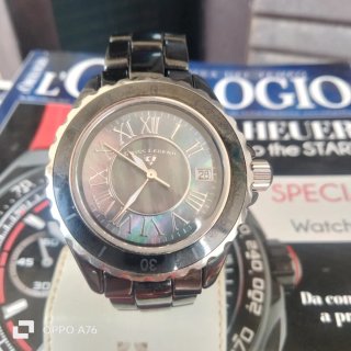Orologio Swiss Legend Ceramica Nero/Argento