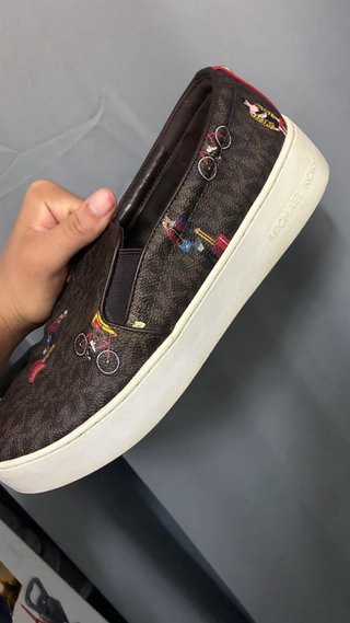 Zapatillas Michael Kors Marrones Estampadas