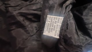 Vestito nero lungo con perline