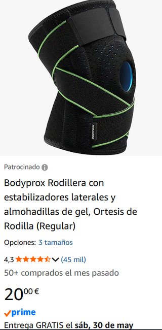 Rodillera BODYPROX con Estabilizadores