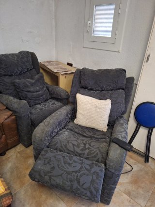 Dos sillones de  con motor