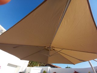 Sombrilla orientable 3m Beige NUEVA