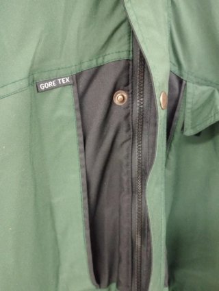 Chaqueta Gore-Tex Impermeable Verde Retro Talla XL
