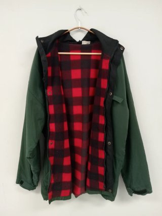 Chaqueta Gore-Tex Impermeable Verde Retro Talla XL
