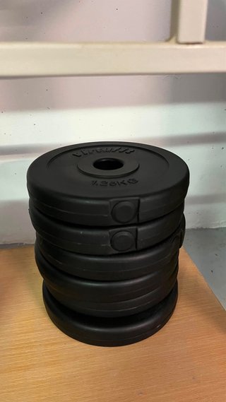 Mancuernas, barras y discos de pesas 60kg