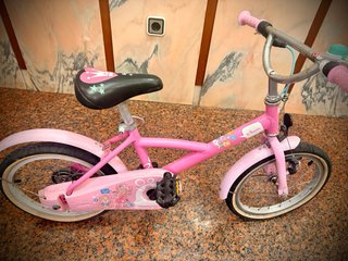 Bicicleta niña rosa