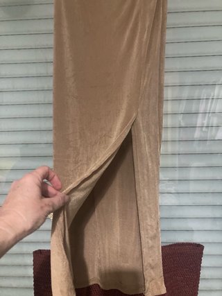 Vestido de fiesta beige/marrón
