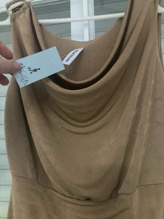 Vestido de fiesta beige/marrón