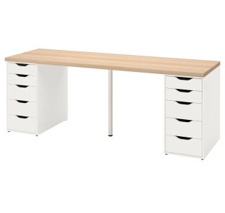 Escritorio 200cm + 2 Sillas